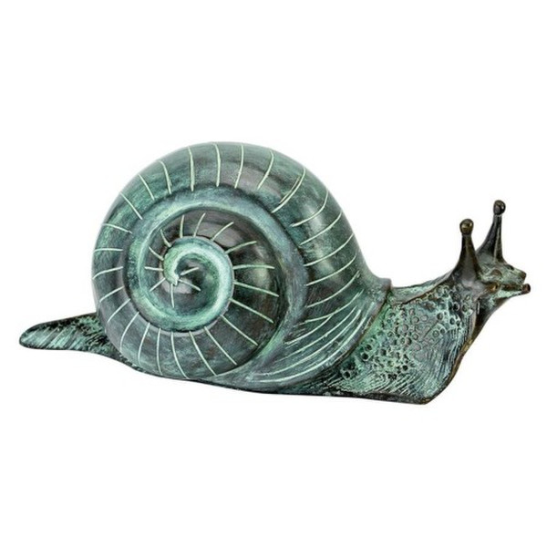 Land Snail Cast Bronze Garden Statue is a beautiful and intricate outdoor decoration